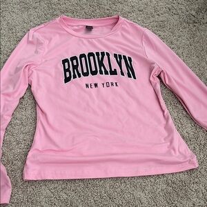 Pink Brooklyn New York Women's Top